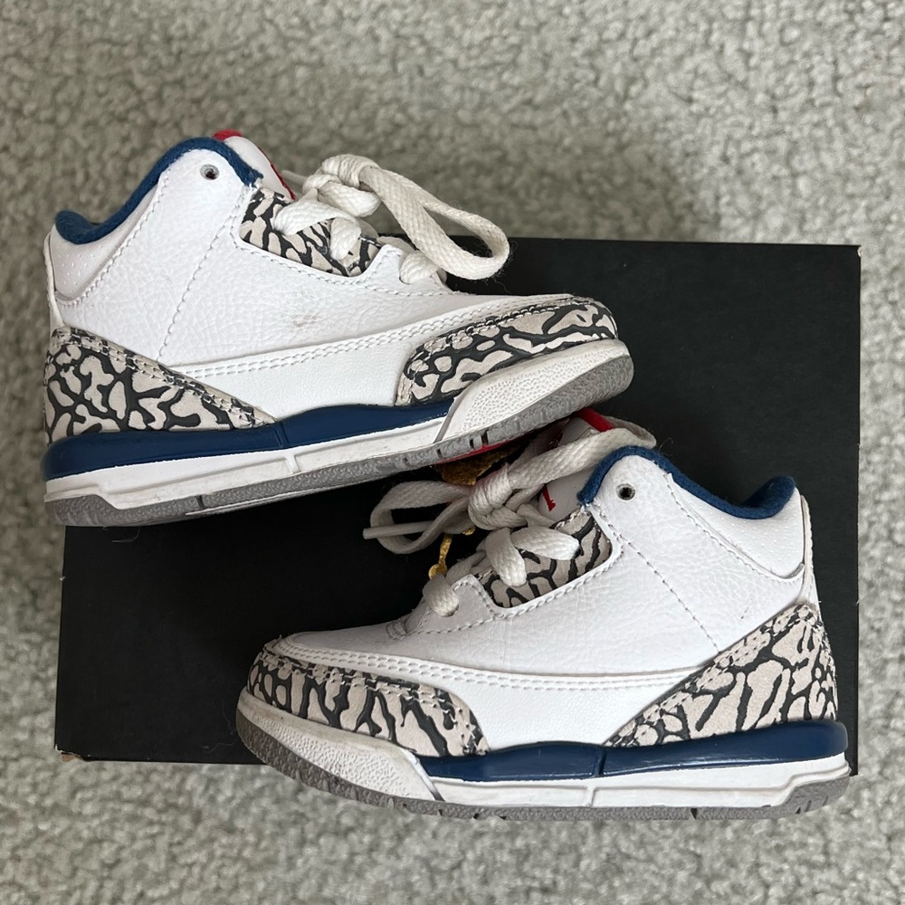 Air Jordan III true blue TD toddler sz 5c used with no box Nike